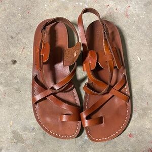 Camels Leather Sandals Size 39